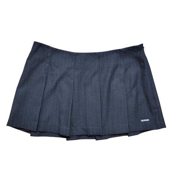 Ben Sherman Micro Mini Skirt Pleated Womens Small Brown Houndstooth Y2K Academia - Picture 1 of 9